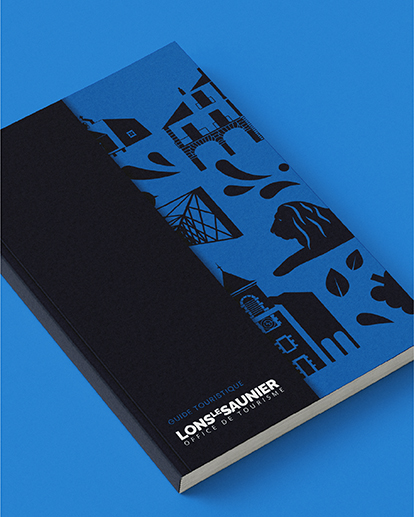 Couverture du guide touristique de l'Office de tourisme de Lons-le-Saunier